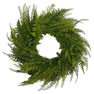 Mixed Fern Wreath, Soft Touch