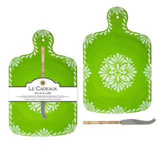Le Cadeaux Paloma Green Cheeseboard Gift Set