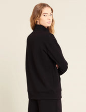 Load image into Gallery viewer, Boody Black Gender Neutral Quarter Zip Sweater

