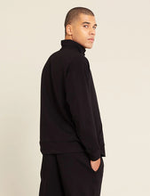 Load image into Gallery viewer, Boody Black Gender Neutral Quarter Zip Sweater
