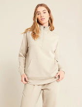 Load image into Gallery viewer, Boody Sand Gender Neutral Quarter Zip Sweater
