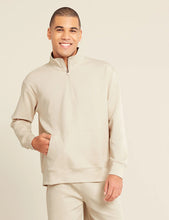Load image into Gallery viewer, Boody Sand Gender Neutral Quarter Zip Sweater
