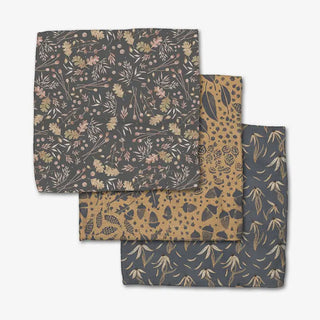 Geometry Autumn Harvest Dishcloth Set recycled materials absorbent