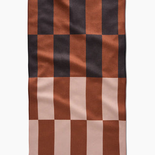 Geometry Cabin Plaid Tea Towel