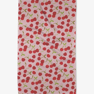 Geometry Cheery Cherries Tea Towel recycled materials absorbent