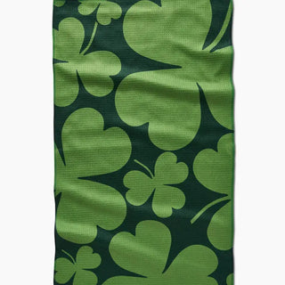 Geometry Clever Clover Tea Towel absorbent recycled materials green luck