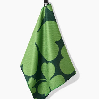 Geometry Clever Clover Tea Towel absorbent recycled materials green luck