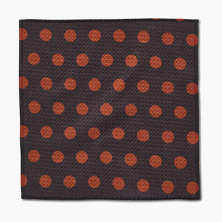 Geometry Cocoa Dots Dishcloth Set of 3 brown navy cream