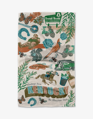 Geometry Greetings from Kentucky Tea Towel