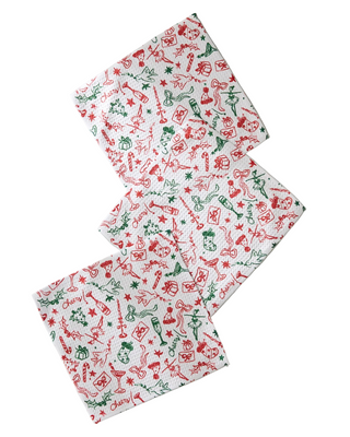 Geometry Holiday Doodles Multi Dishcloth Set