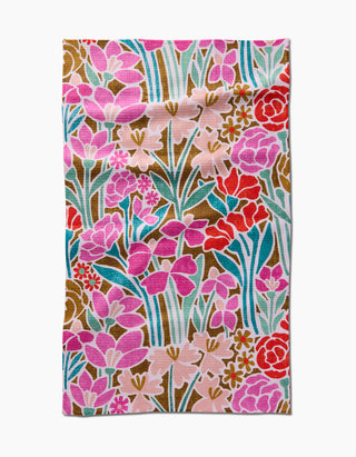 Geometry Janae Tea Towel bright floral recycled materials absorbent