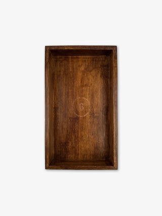 Geometry Not Paper Towel Tray, Brown wood napkin holder