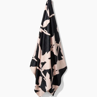 Geometry Pam Butter Blanket, 2 Sizes soft cozy black & white abstract recycled materials