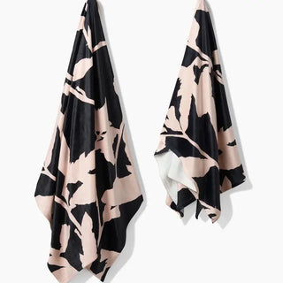Geometry Pam Butter Blanket, 2 Sizes black & white abstract soft cozy recycled materials
