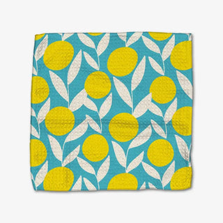 Geometry Parade Dishcloth Set yellow floral absorbent recycled materials