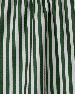 Geometry Ribbon Green Tea Towel