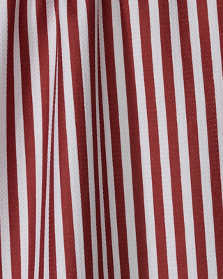 Geometry Ribbon Red Tea Towel