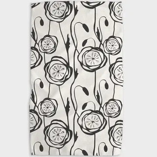 Geometry Smell the Flowers Tea Towel absorbent recycled materials