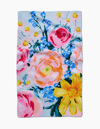 Geometry Suzzy Tea Towel bright floral absorbent recycled materials