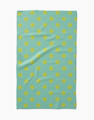 Geometry Tennis Ball Tea Towel absorbent recycled materials