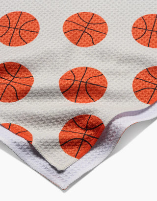 Geometry Three Pointer Tea Towel basketball recycled materials absorbent