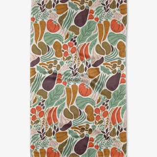 Geometry Twila Tea Towel absorbent recycled materials vegetable fall colors