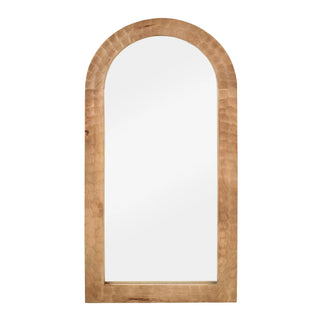 Gibson Wall Mirror carved natural wood arch