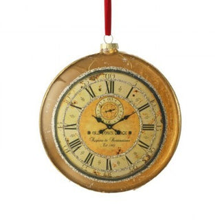 Glass Disc Antique Watch Ornament
