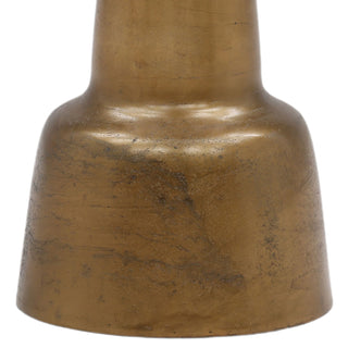 Golbez Side Table in Antique Brass 29" aluminum round
