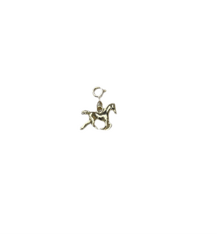 Gold 2-Sided Horse Clip Charm