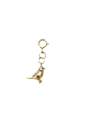 Gold Bird Clip Charm