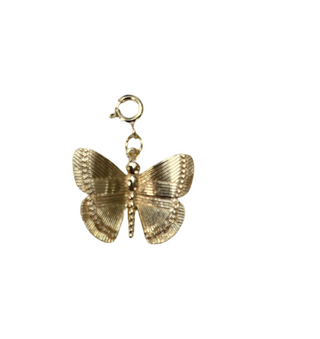 Gold Butterfly Clip Charm