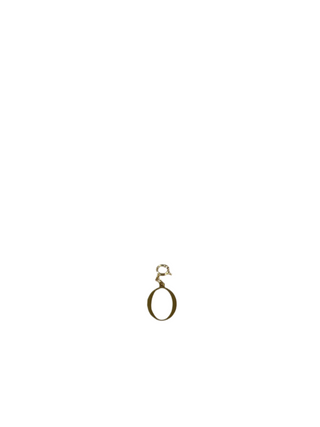 Gold Clip Charm O