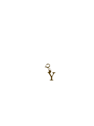 Gold Clip Charm Y