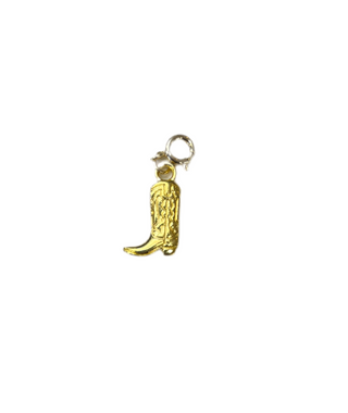 Gold Cowboy Boot Clip Charm