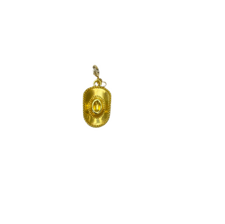Gold Cowboy Hat Clip Charm