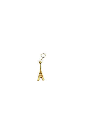 Gold Eiffel Tower Clip Charm