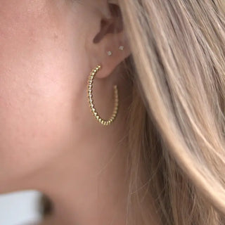Gold Farrah Hoop Earrings