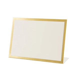Gold Frame Place Cards ivory