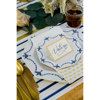 Gold Frame Place Cards ivory white