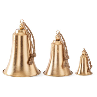 Gold Metal Bell with Rope Hangar Assorted