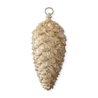 Gold Pinecone Ornament 11"