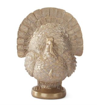 Gold Resin Turkey statue sculpture