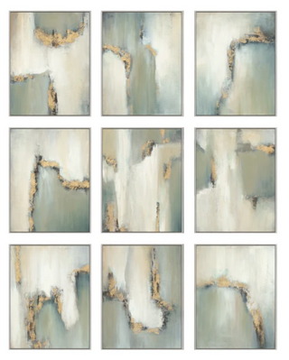Golden Aurora Floating Framed Canvas Assorted