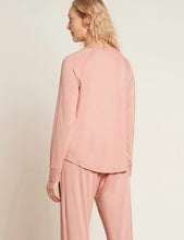 Load image into Gallery viewer, Boody Dusty Pink Goodnight Raglan Sleep Top
