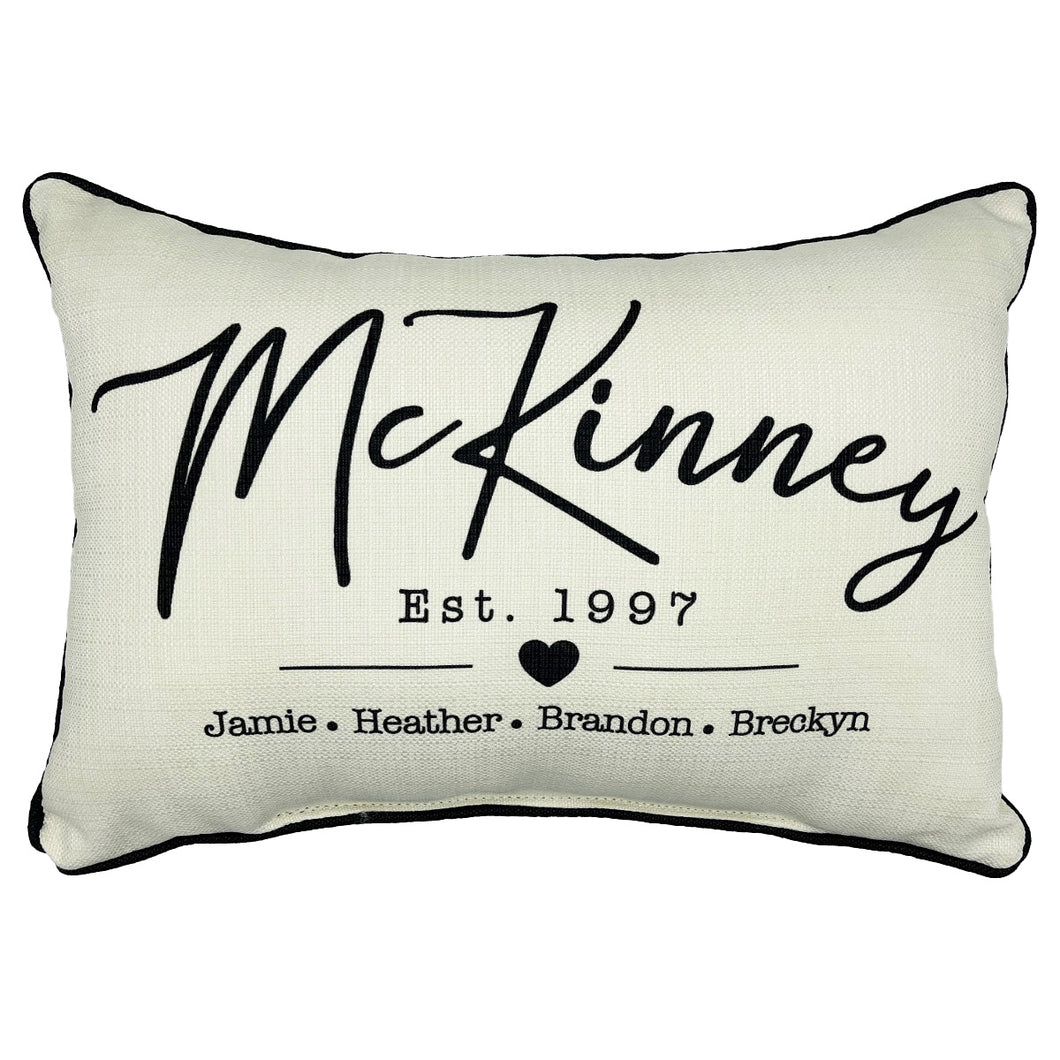 Custom Family/City/Pet Pillow
