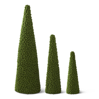 Green Multi Size Pompom Ball Cone Tree Assorted