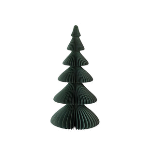Handmade Recycled Paper Folding Honeycomb Tree in Green 16"H