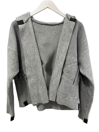 Henriette Steffensen Sporty Cardigan in Light Grey