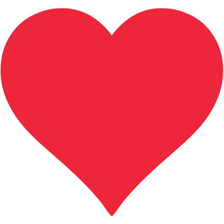 Hester & Cook Die-cut Red Heart Placemat